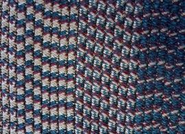 Braided rug in blues in great shape - all same size