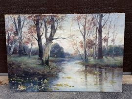 W. Dohmann pinx oil painting