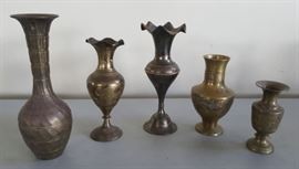 DCK004 Etched Brass Vases Made in India