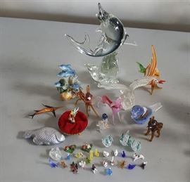 DCK015 Delicate Miniature Glass Animals & More Décor