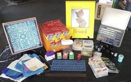 DCK056 Arts & Crafts Supplies - Crayons, Calligraphy Set Punches & More
