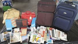 DCK059 Carry-On Luggage, Vintage Travel Bags, Maps & More