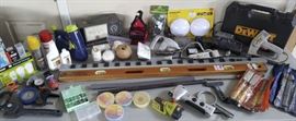 DCK072 Useful Tools - 4' Level, Bulbs, Ice Shavers & More