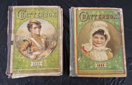 DCK079 Antique Books - Chatterbox 1888 & 1889 Estes & Lauriat