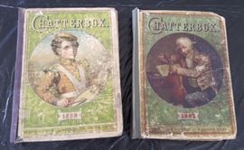 DCK080 Antique Books - Chatterbox 1889 & 1895 Estes & Lauriat