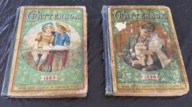 DCK081 Antique Books - Chatterbox 1893 & 1894 Estes & Lauriat