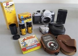 DCK111 Vintage Nikon Nikomat Body, Sekonic, Weston, Kodak Film