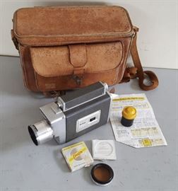 DCK114 Vintage Kodak Zoom 8 Auto Camera, Filter, Bag