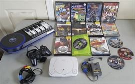 DCK119 Sony PSOne, Controller, Beat Mania, PS2 Games & More