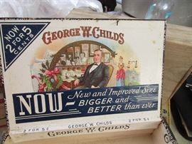 antique cigar boxes.......at least 2 dozen..various brands