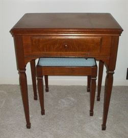 Cabinet Measures:    22.0" W x 31.0" H x 16.5" D            Stool dimensions: 19.5" H X 17 W" X 15"D     