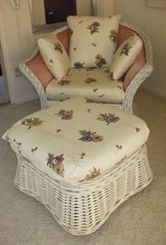 Hassock has wheels attached on bottom for easy movement