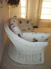 Wicker Loveseat (Approximately 34" Deep)