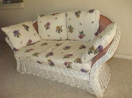 Wicker Loveseat: 67" W x 31"H x 34"D