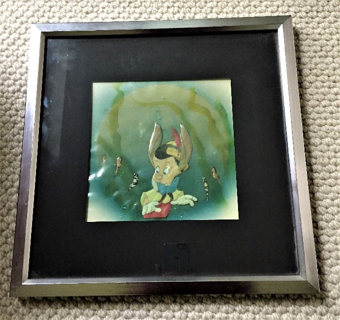 Original Disney Animation Cell from the Movie Pinocchio  dated 1942