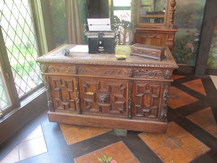 Renaissance Revival Desk