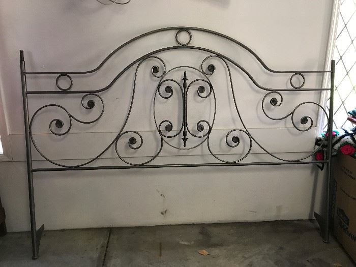 Headboard (part of a wrought iron canopy bed)
