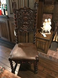 Pair of Jacobean Chairs (only one shown above)