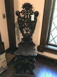 Italian Renaissance Revival Hall Chair