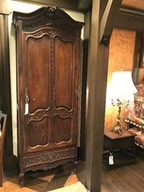 Single-door French Provincial Armoire