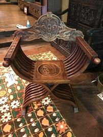 Handcarved Savoranola Chair