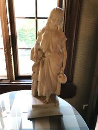 Alabaster Sculpture: Rebecca at the Well