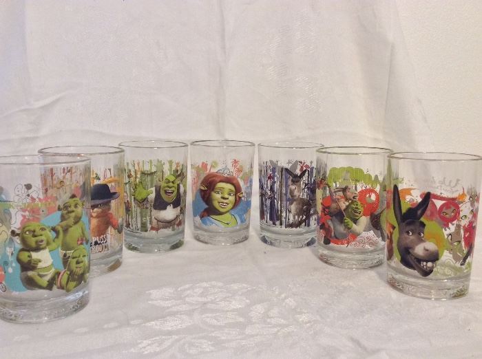 Shrek Collector Glasses. 