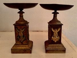 Pair Small Bronze Holders