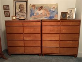 Pair of Handsome Bedroom Chests...Much Storage