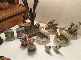  few occupied japan and  bird figurines