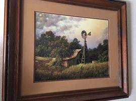 lw dykes signed print numbered  bible verse