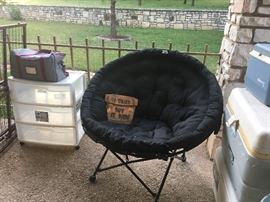 plastic storage units w/ drawers, igloo coolers and several of them