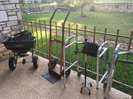  walkers for elder health-  lawn & garden - craftmans tools and others too  few big ones and many small tools 