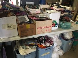 fabric and crafting items 