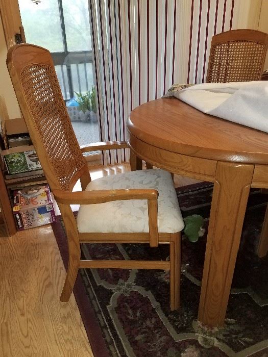 Kitchen or dining room table with six chairs