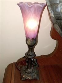 Pair of small flute lamps