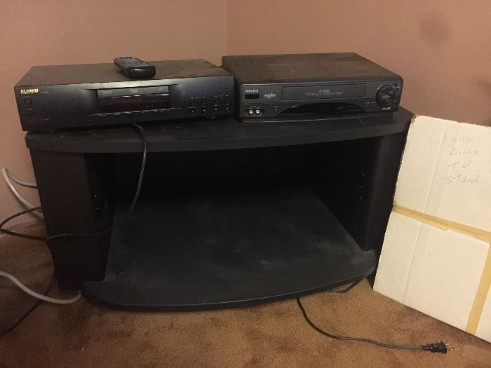 TV stand and electronics