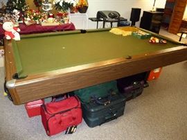 POOL TABLE, LUGGAGE