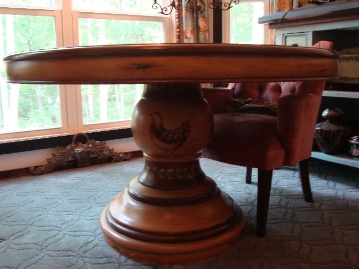 Custom round dining table