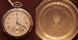 Howard 14kt white gold pocket watch.