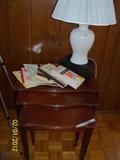Mahogany nesting tables