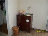 one of two mahogany bachelor chests