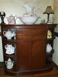 furniture with cabinet, 2 drawers, 6 shelves