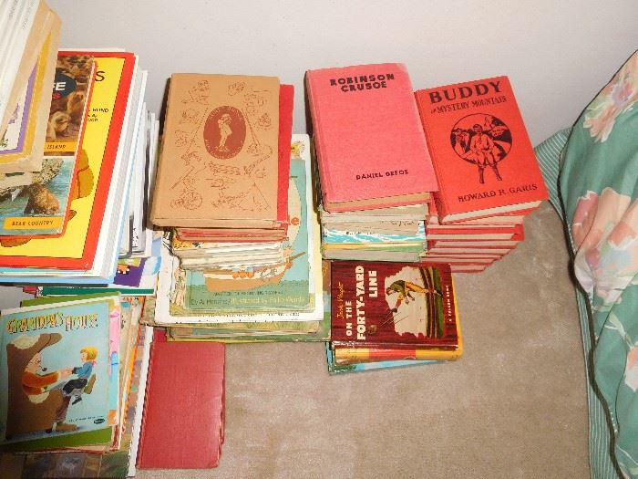 Lots of antique children's books