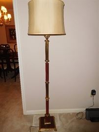 Unique solid brass & Bakelite vintage floor lamp