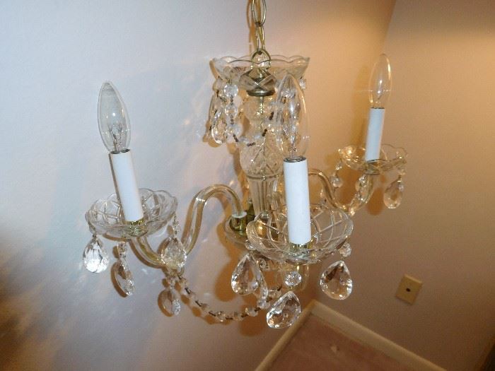 Nice smaller size crystal chandelier