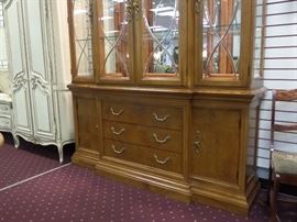 An awesome Thomasville display - hutch, touch light this is very very nice!