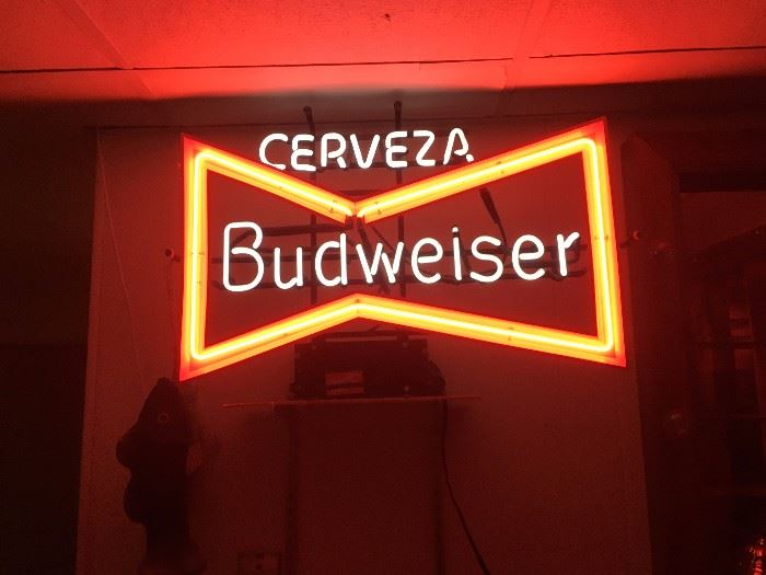 Neon beer sign from Mexico