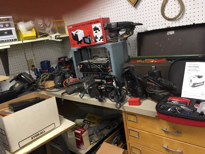 Lots of power hand tools