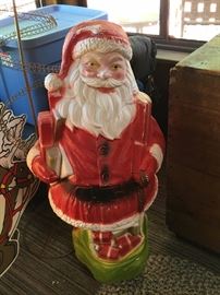 Big blow mold Santa...Lots of Christmas items in this sale!!